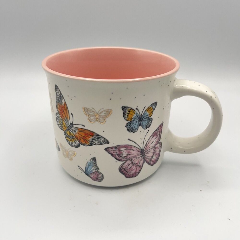 Seeds And Sunshine Butterfly Coffee Mug Butterfly Image 16 oz Insects Cup